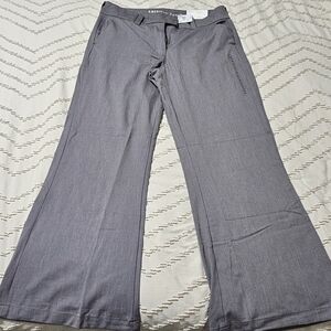 Gray Wide-Leg Trousers